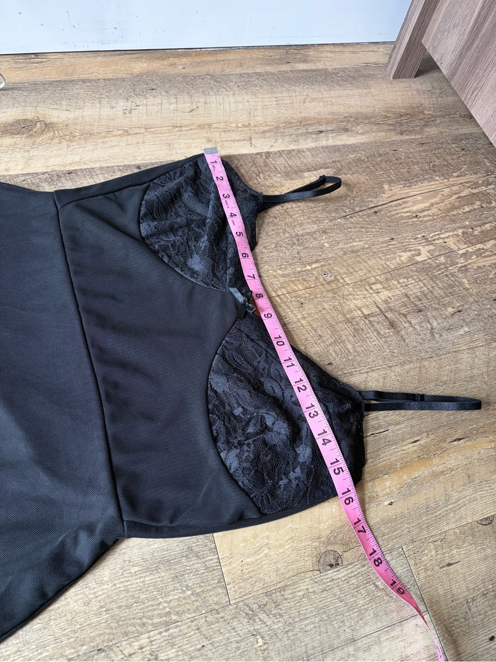 MOTEL Mesh Lace Black Lestari Mini Slip Dress Night Out Little Black Dress - Picture 8 of 13